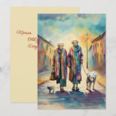 Remerciements Carte de voeux des anciens amis (Devant / Derrière)