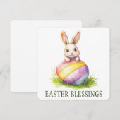 Remerciements Carte de voeux des Bénédictions de Pâques (Devant / Derrière)