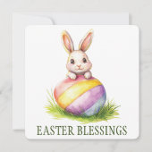Remerciements Carte de voeux des Bénédictions de Pâques (Devant)