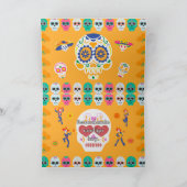 Remerciements Carte de voeux Dia De Los Muertos (Intérieur)