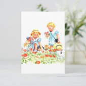 Remerciements Carte de voeux Dick, Jane et Sally (Debout devant)