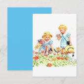 Remerciements Carte de voeux Dick, Jane et Sally (Devant / Derrière)