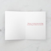 Remerciements Carte de voeux du bonheur (Intérieur)