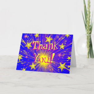Remerciements Carte de voeux Firework 'Merci!'