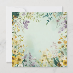 Remerciements Carte de vœux Fleur sauvage