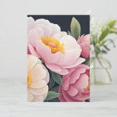 Remerciements Carte de voeux florale (Debout devant)