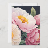 Remerciements Carte de voeux florale (Dos)