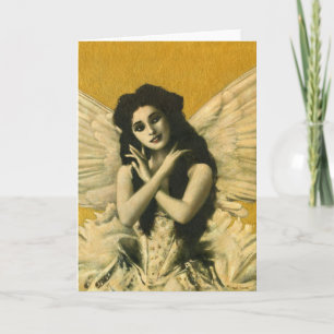 Remerciements Carte de voeux gothique vintage Angel