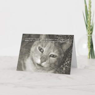 Remerciements Carte de voeux GREEN EYED GLARE