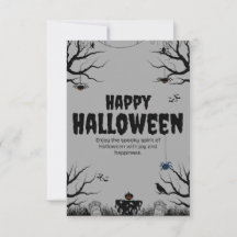 Carte de vœux Halloween effrayante | Hallow amusan