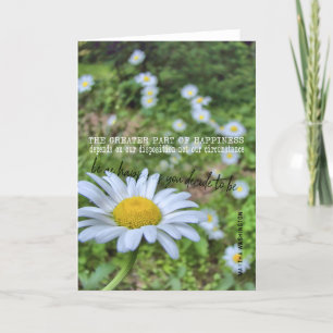 Remerciements Carte de voeux HAPPY DAISY