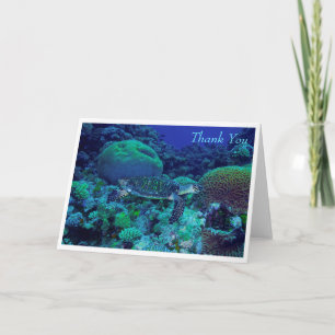 Remerciements Carte de voeux Hawksbill Sea Turtle