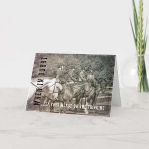 Remerciements Carte de voeux HORSE SENSE