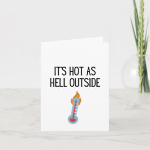 Remerciements Carte de voeux HOT AS HELL