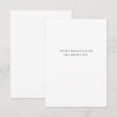 Remerciements Carte de voeux Inspiration (Devant / Derrière)