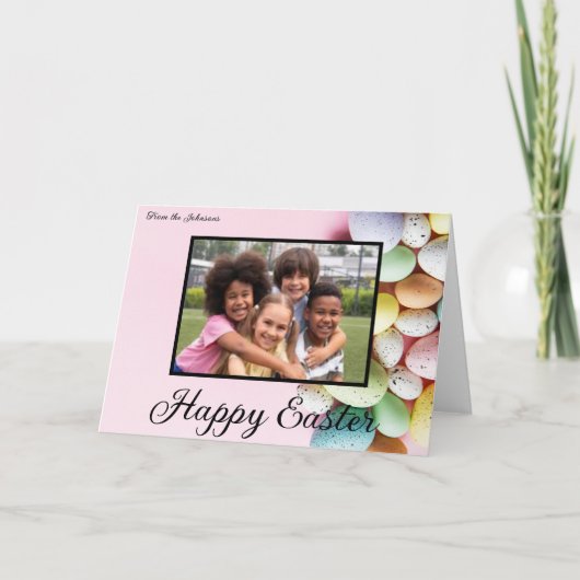 Remerciements Carte de vœux Joyeuses Pâques (Devant)