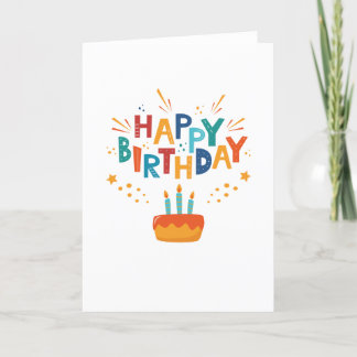 Remerciements Carte de vœux Joyeux Anniversaire