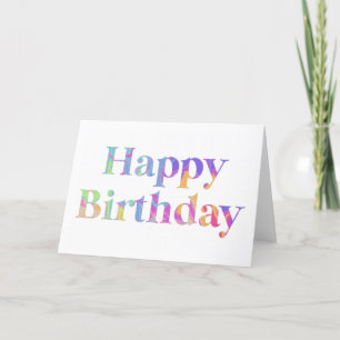 Remerciements Carte de vœux Joyeux Anniversaire 5x7