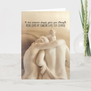 Remerciements Carte de voeux L'AMOUR ET PSYCH