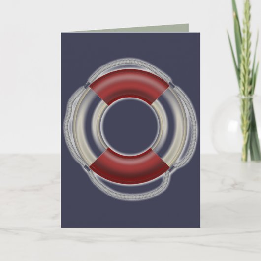 Remerciements Carte de voeux Lifesaver (Devant)