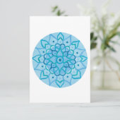 Remerciements Carte de voeux Mandala (Debout devant)