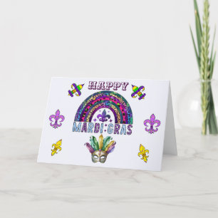 Remerciements Carte de voeux Mardi Gras