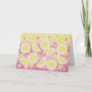 Remerciements Carte de voeux "Merci" de Lemonade rose