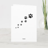 Remerciements Carte de voeux - message fait sur commande ! (Dos)