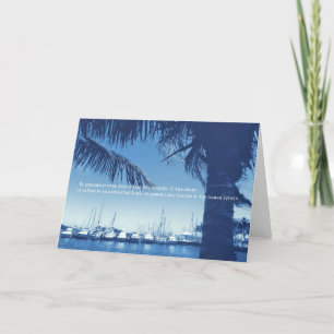 Remerciements Carte de voeux MIAMI vintage