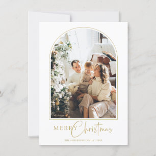 Remerciements Carte de voeux minimaliste Arch Joyeux Noël
