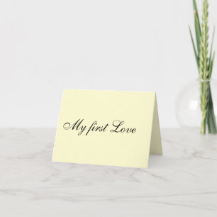 Remerciements Carte de vœux "Mon 1er amour"
