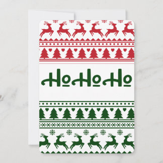 Remerciements Carte de vœux motif de Noël
