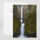 Remerciements Carte de voeux Multnomah Falls (Devant / Derrière)