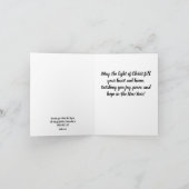 Remerciements Carte de voeux Nativité Star (Intérieur)