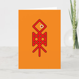 Remerciements Carte de voeux Odin Viking Bindrune