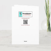 Remerciements Carte de voeux Odin Viking Bindrune (Dos)