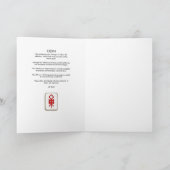 Remerciements Carte de voeux Odin Viking Bindrune (Intérieur)