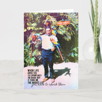 Remerciements Carte de voeux PARROT JUNGLE