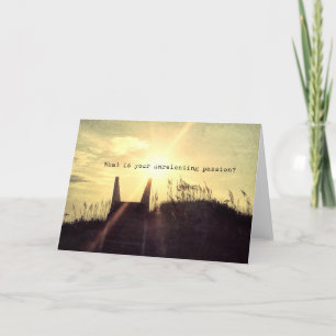 Remerciements Carte de voeux PASSION