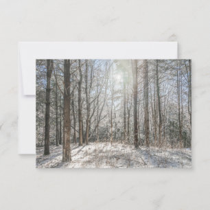 Remerciements Carte de vœux Paysage forêt