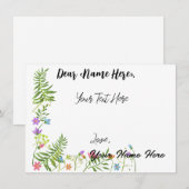 Remerciements Carte de voeux personnalisée (Devant / Derrière)