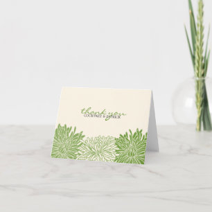 Remerciements Carte de vœux personnalisée Fleur de chrysanthème