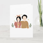 Remerciements carte de vœux personnalisée pour la Saint-Valentin (Devant)