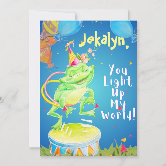 Remerciements Carte de vœux personnalisée pour l'anniversaire de (Devant)