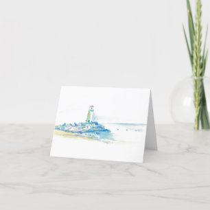 Remerciements Carte de voeux phare