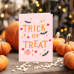 Remerciements Carte de voeux Pink Halloween