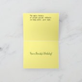 Remerciements Carte de voeux pliée (Intérieur)