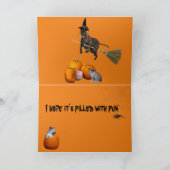 Remerciements Carte de voeux pliée Halloween (Intérieur)