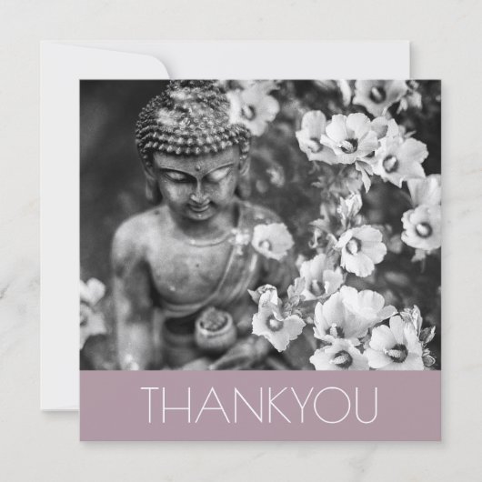 Remerciements Carte de vœux pliées: MERCI: BUDDHA (Devant)