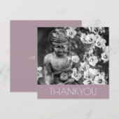 Remerciements Carte de vœux pliées: MERCI: BUDDHA (Devant / Derrière)